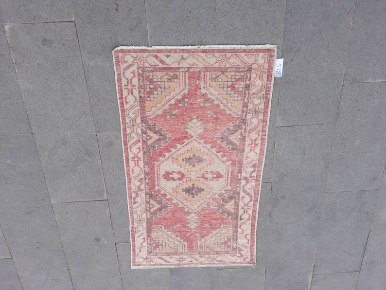 2/'5x4/'7 ft free shipping Oushak rug,vintage oushak rug,turkish rug,pastel oushak rug persian rug distressed rug,pirimitive rug