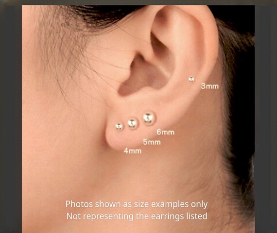 Sterling Silver Tiny Yin Yang Stud Earrings 5mm - image 7