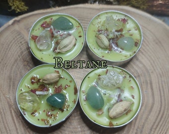 Ritual annual circle tea lights / herbal tea lights / Sabbath ritual tea lights / candles