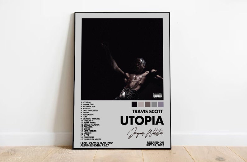 Travis Scott Set of 3 Hypebeast Minimalist Album Poster Instant