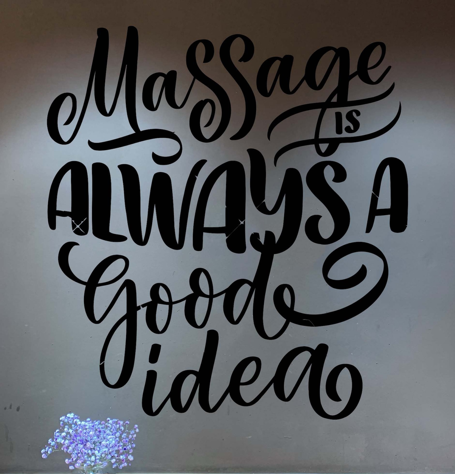 Massage salon Massage decal Healthy Relaxation Masseur Therapy Etsy