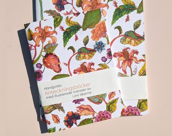 Floral Patterned Handmade Notebook