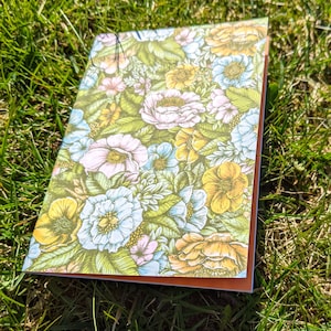 Floral patterned Notebook handmade zdjęcie 1