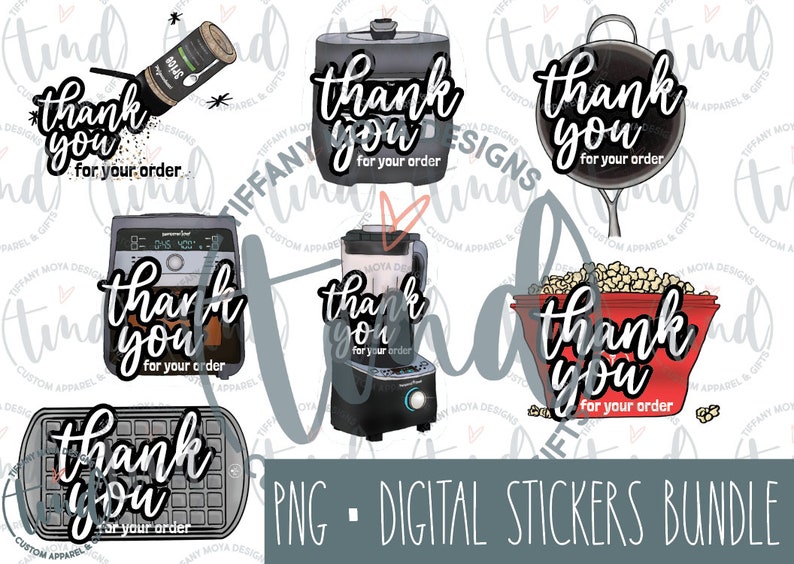 Pampered Chef Digital Thank You Stickers | PNG Stickers | Digital ...