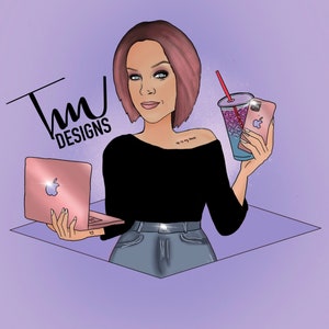 Professional Business Caricature, Digital Drawing Portrait