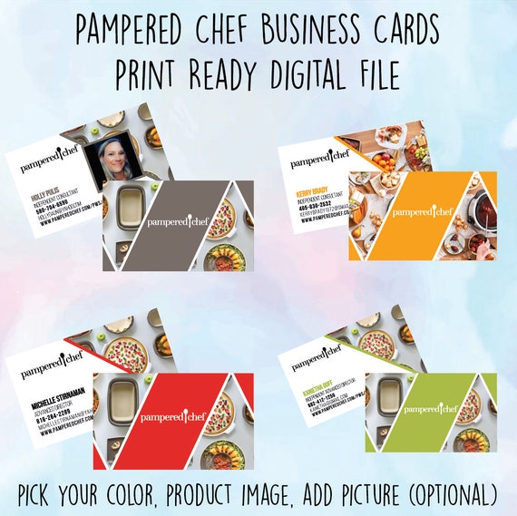 Pampered Chef Business Cards Design Print optional FREE Etsy