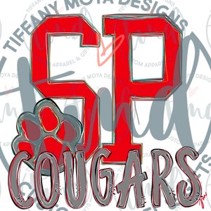 South Pontotoc Cougars BLANK, Sublimação, PNG, Download Digital