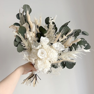 Reed Bridal Bouquet | Dried Flower Arrangement | Boho Deco Reed Bridal Bouquet | Dried Flower Arrangement | Boho Deco