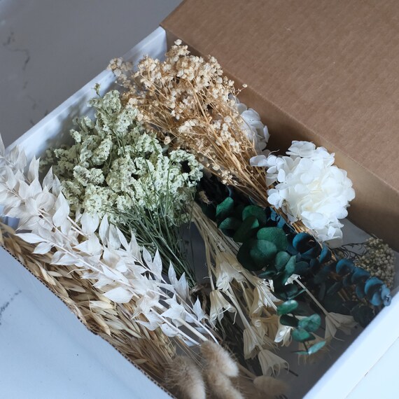 Bouquet De Fleurs Séchées Naturelles En Vrac - Assortiment Pour DIY, Décoration Mariage, Cadres, Bougies, Scrapbooking