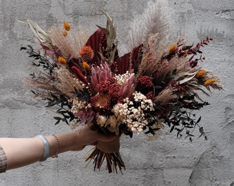 Bridal bouquet - Autumn | Wedding bouquet | Boho | Dried flower bouquet| Fall wedding｜Dried Flowers｜Vintage｜Nature Inspired｜Handmade｜