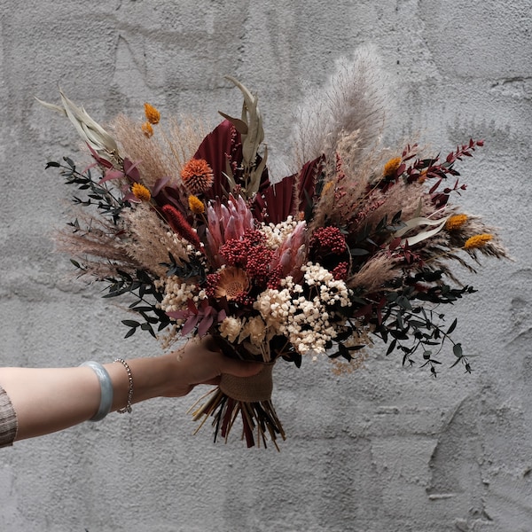 Bridal bouquet - Autumn | Wedding bouquet | Boho | Dried flower bouquet| Fall wedding｜Dried Flowers｜Vintage｜Nature Inspired｜Handmade｜