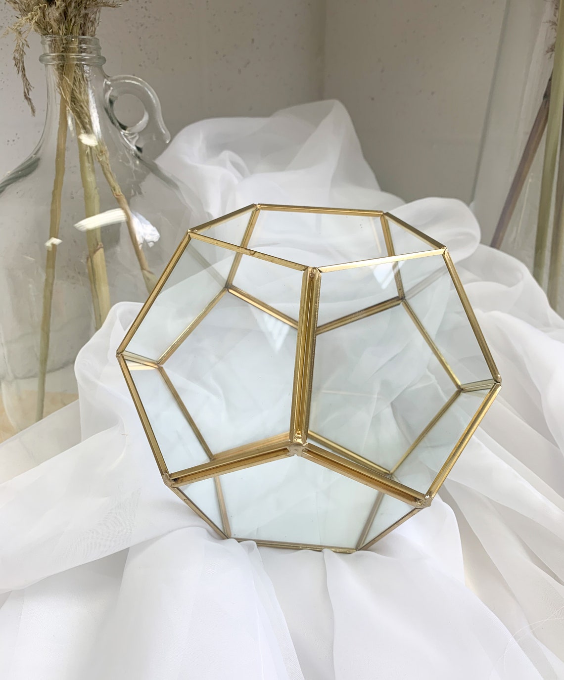 Geometric Terrarium Hexagon Etsy