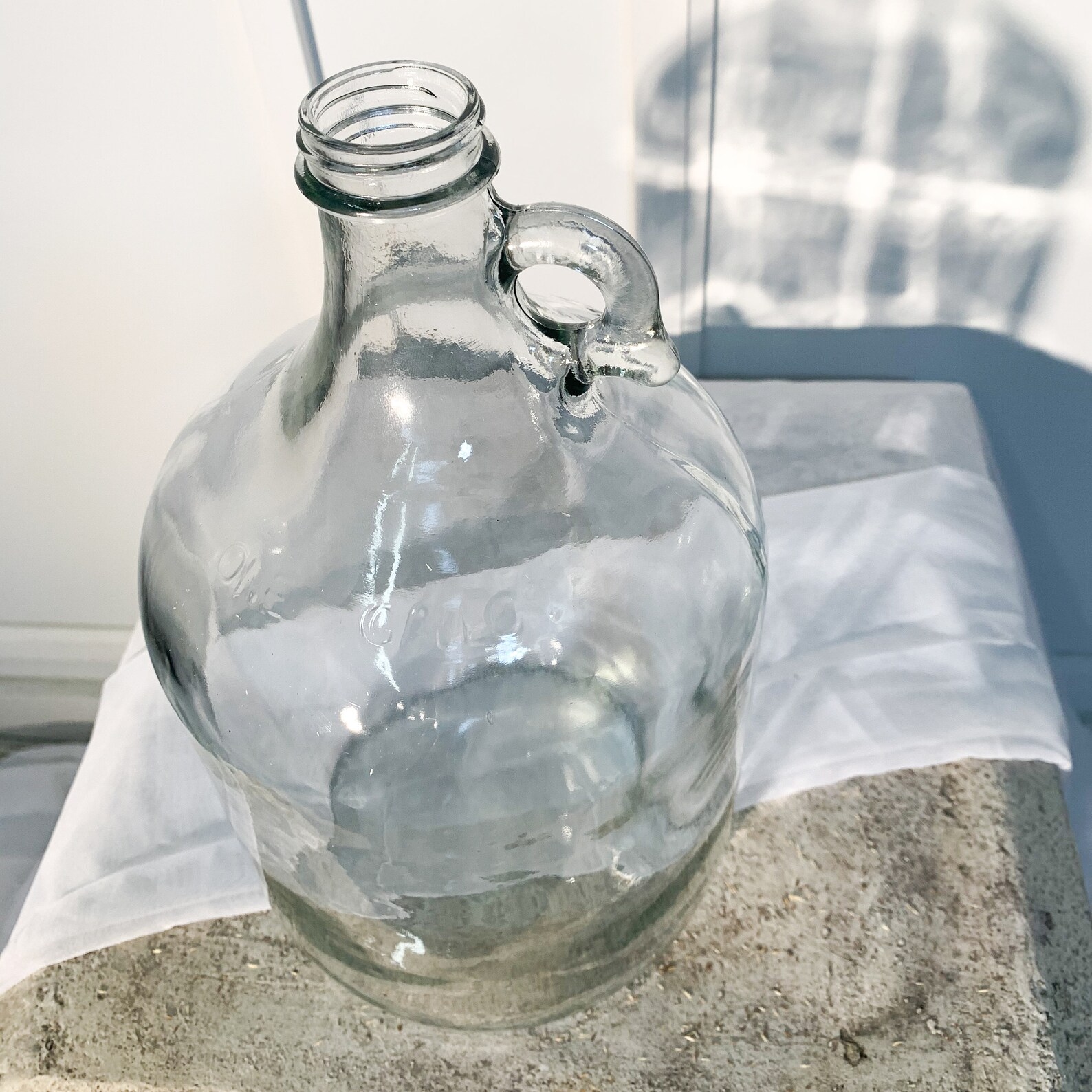 Glass Jug Vase Gallon Glass Jug Vase Etsy