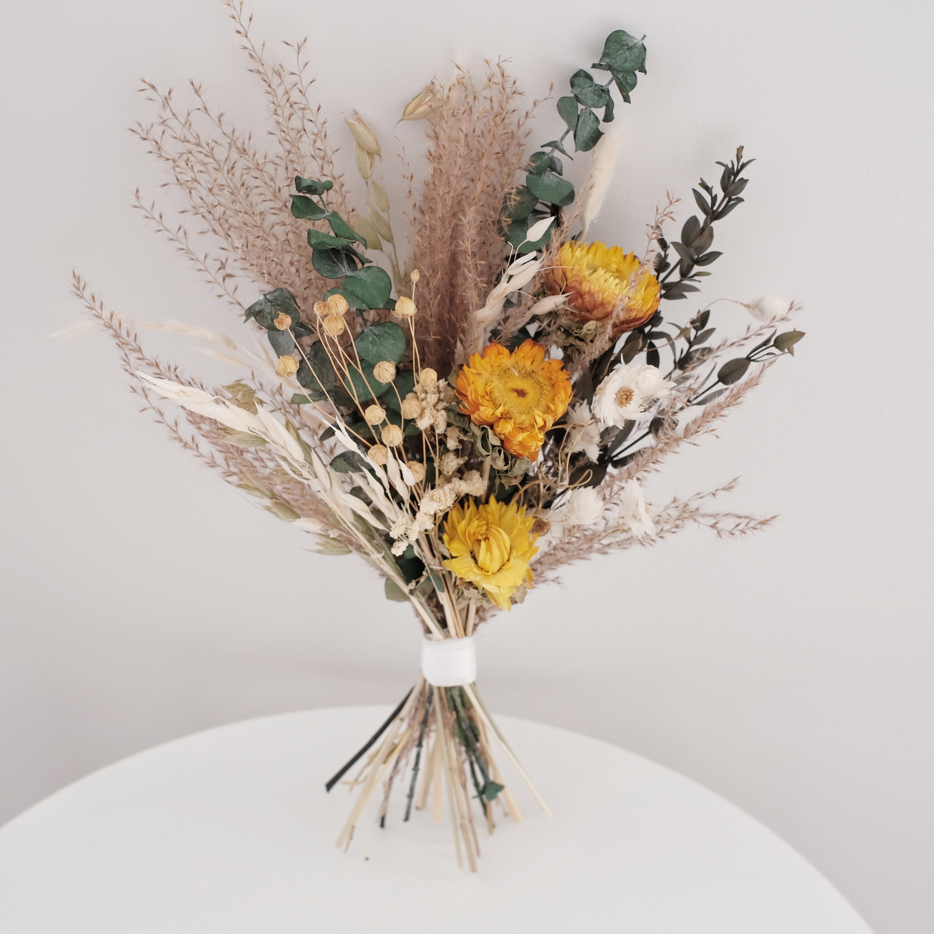 ドライフラワー 花束 ブーケ スワッグ 花瓶 花器 フラワーベース セット インテリア ディスプレイ 飾り 雑貨 インテリア雑貨 卓上 リビング 玄関 おしゃれ プレゼント ギフト 贈り物 ナチュラル シンプル V04 3316v ルゥールメル ドライフラワー花瓶キット小麦テーブル