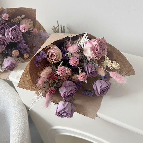 Rose dried flowers bundle | Dried rose bouquet | Dried flowers bouquet | Rustic｜Decor｜Dried Flowers｜Vintage｜Nature Inspired