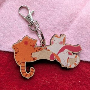 Funny Cat Bag Charm | Animal Lover Gift