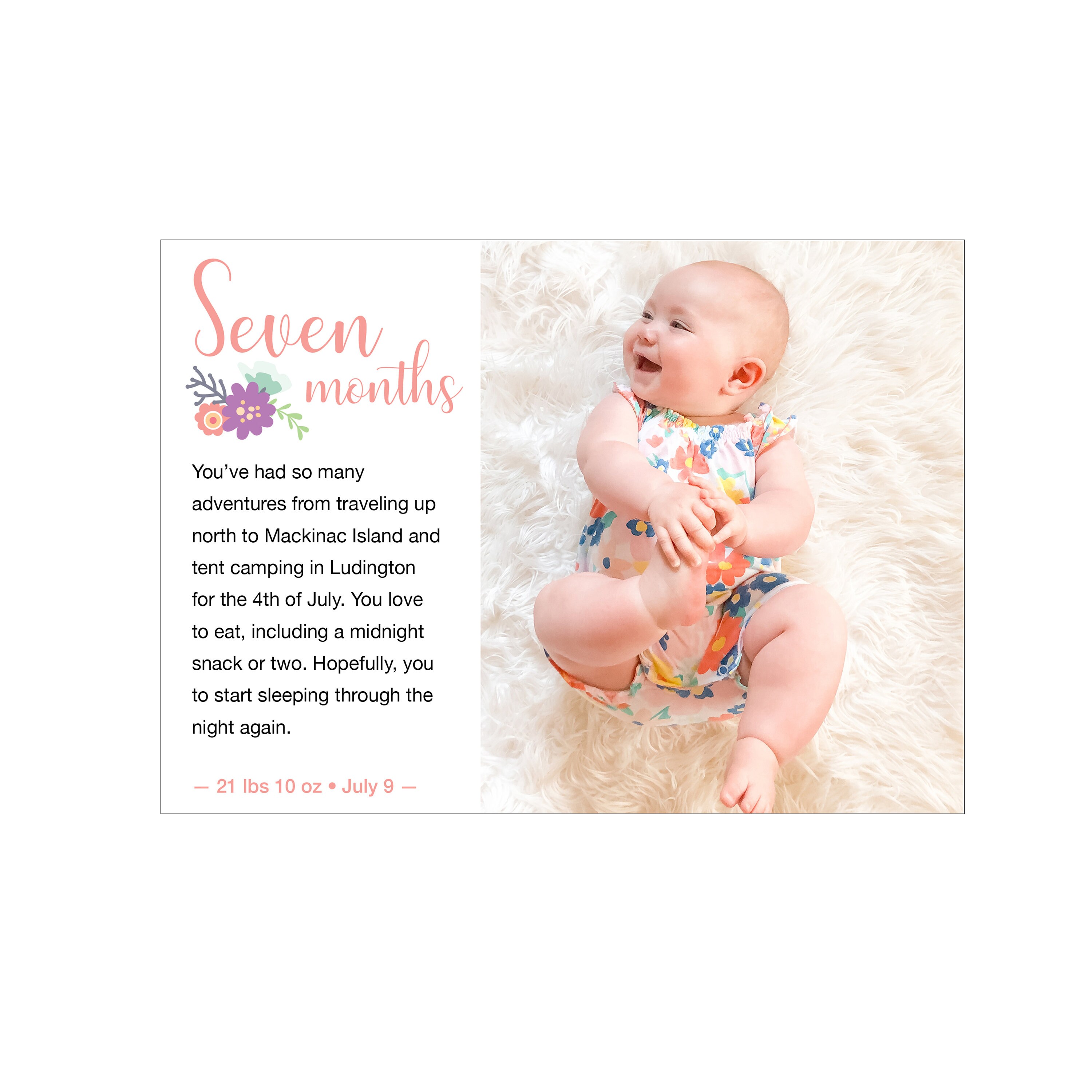 Custom Monthly Baby Milestone Printable Digital Cards Newborn Birth ...