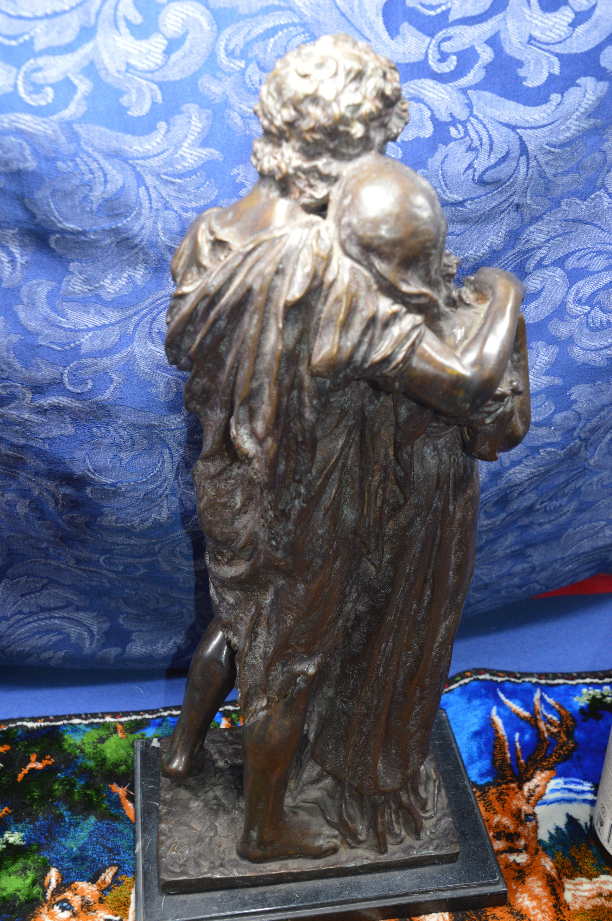 An Antique Solid Bronze Statue the Lovers Etsy