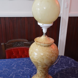 A Mottled Italian Ceramic Table Lamp