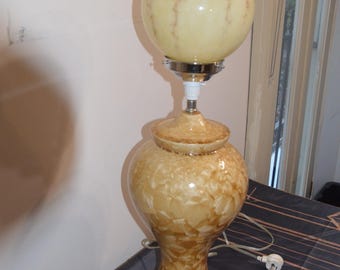 A Mottled Italian Ceramic Table Lamp