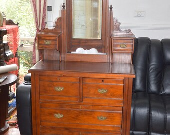 A Federation Era Kauri Pine Dressing Table
