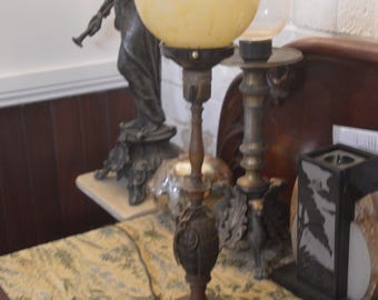 A WW2 Trench Art Grenade Lamp