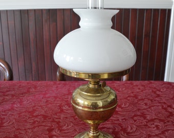 A 19th Century French Duplex Oil Lamp