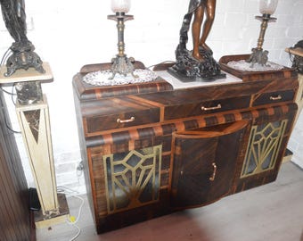 An Art Deco Era Walnut Sideboard