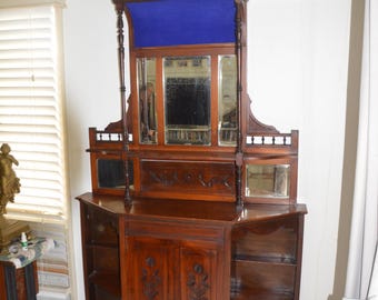 An Edwardian Era Mahogany Parlour Cabinet