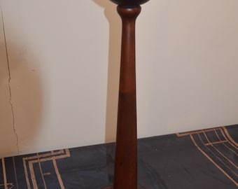 A Turned Cedar Candle Stand
