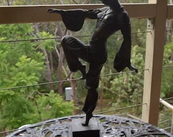 A Signed Art Deco D.H.Chiparus Dancer Bronze Statue