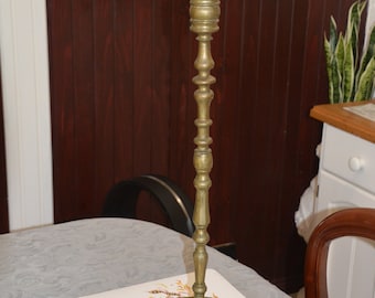 An 18th Century Turned Brass Candle Stand