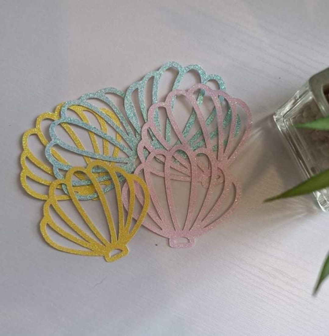 Shell Cupcake Toppers. Pack of 6 - Etsy UK
