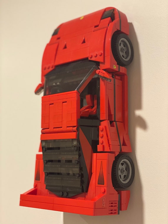 svovl Så mange Tilgængelig Wall Mount Lego Creator Ferrari F40 10248 - Etsy