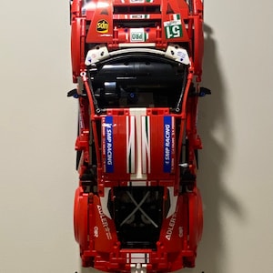 Wall mounting solution for the LEGO Ferrari 488 GTE AF Corse #51 42125