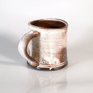 Soda fired mug with rectangle decoration image 4