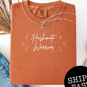 Hashimoto Warrior Comfort Colors® Shirt, Thyroid Awareness Tee, Thyroid Awareness Month, Hypothyroidism Tee, Hashimoto Tee