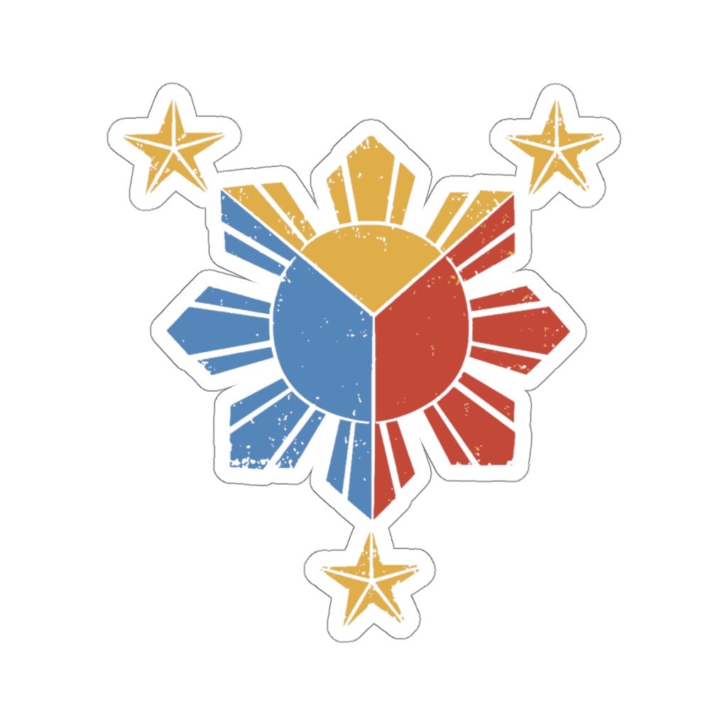 Philippine Sun And Stars Sticker Flag Design Gift Pinoy Pride | Etsy