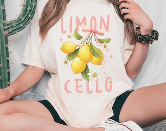 Limoncello Comfort Colors Shirt, Fruity Summer Vibes Tee, Lemon Lovers Shirt, Mediterranean Vibes Tee, European Summer Tee