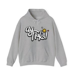 Ay Nako Hoodie, Pinay Pride, Gift For Proud Filipina, Funny Filipino Hoodie, Filipino Sun And Stars Hoodie, Patriotic Filipino Gift Sport Grey