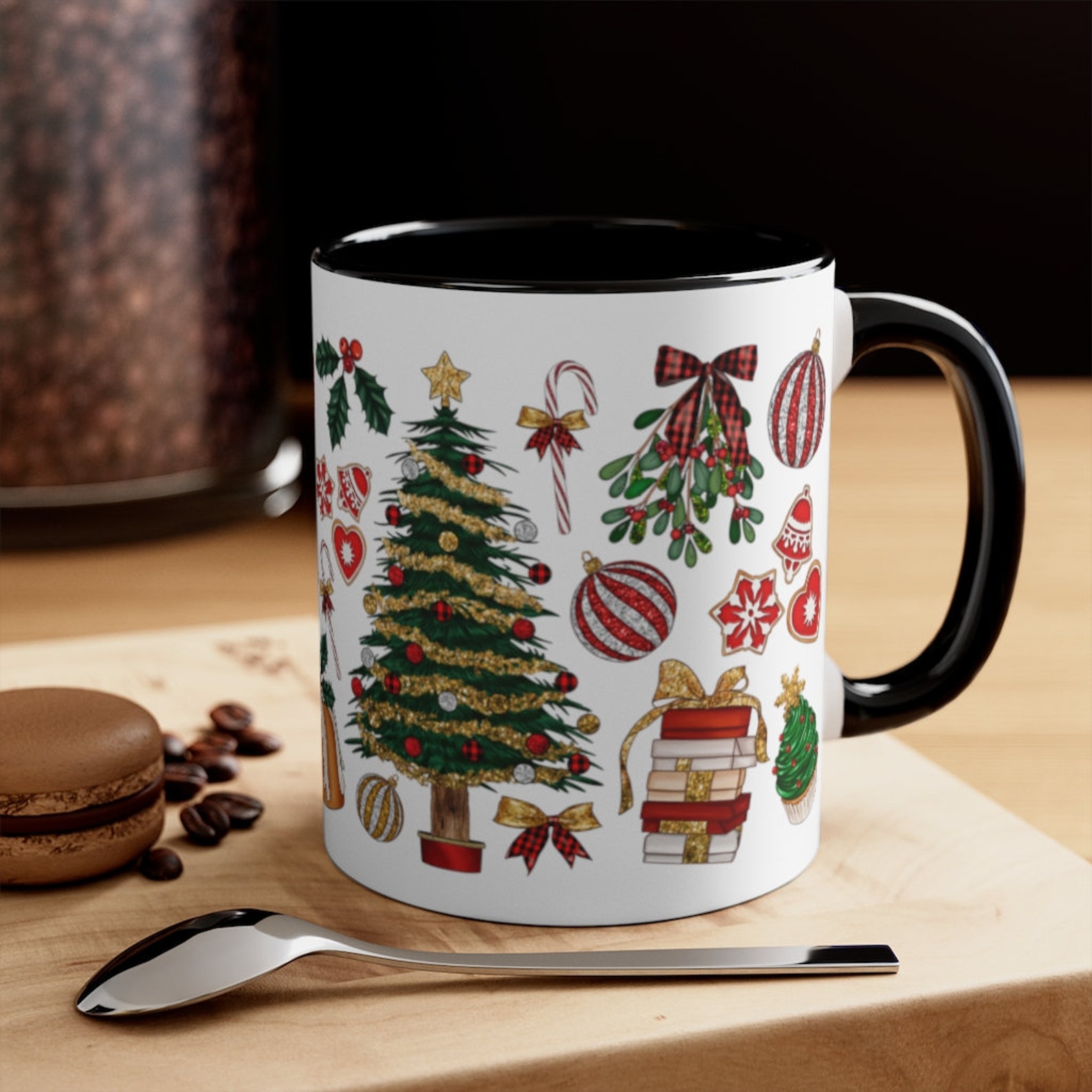Merry Christmas Mug Holiday Gift Mug Season Greetings  Etsy