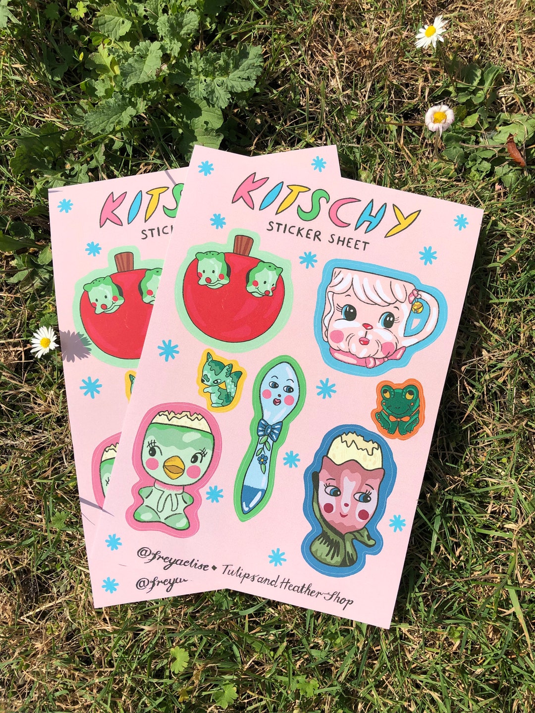 Kitschy Vinyl Sticker Sheet A5 Etsy