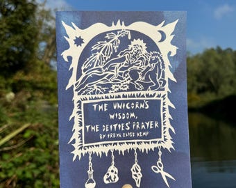 Poetry Zine “The Unicorn’s Wisdom, The Deities’ Prayer” 16 page illustrated queer pamphlet