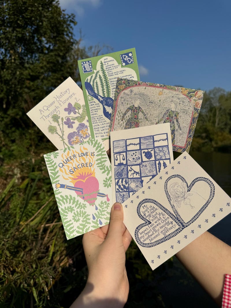 Queer and wild mini postcard prints