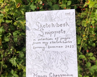 Sketchbook Snippets Zine A6 36 page