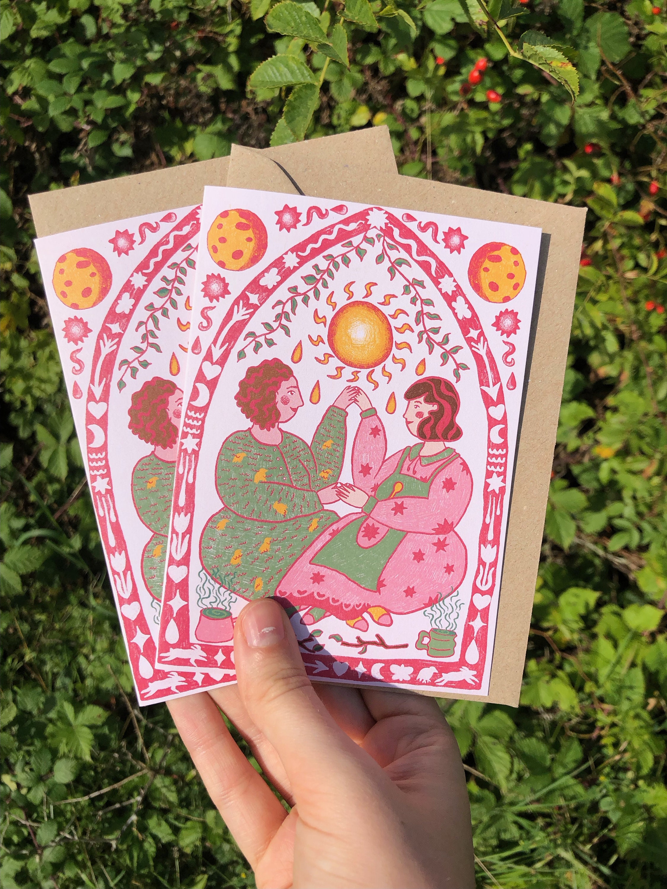 Valentines Card, Queer, Lesbian, Folky