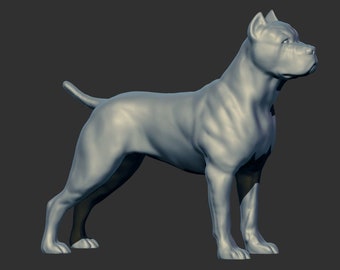 Cane Corso 3D Sculpture for 3D printing .STL file