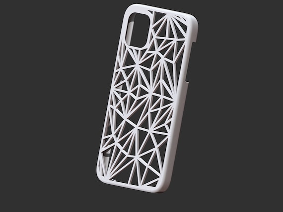 I-phone 11 3D Case Printable .STL Polygonal Web Graphic 