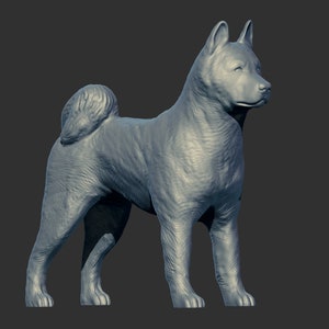 American Akita 3D Figurine 3D printing .STL file