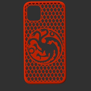 I-Phone 11 3D Case Printable .STL Targaryen